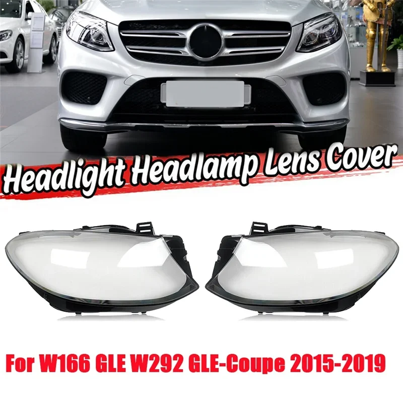 

X-T правый для Mercedes-Benz W166 GLE W292 GLE-Coupe 2015-2019 автомобильная фара, крышка объектива, абажур, чехол для объектива