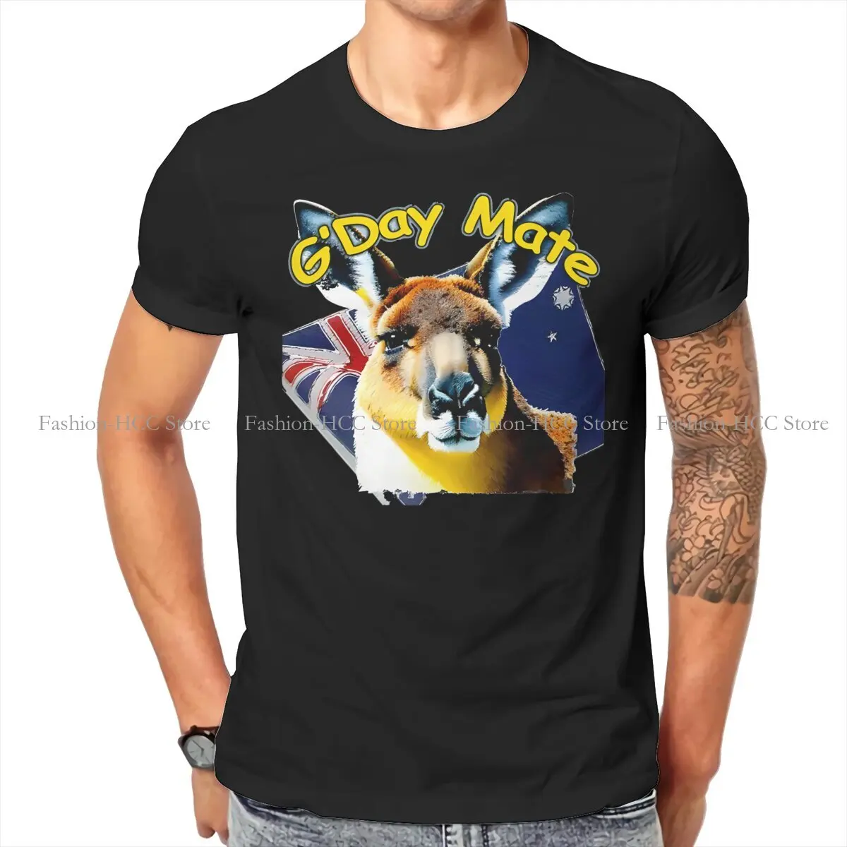 G'day Mate Unique TShirt Australian Kangaroo Top Quality Creative Gift Idea  T Shirt Short Sleeve Ofertas