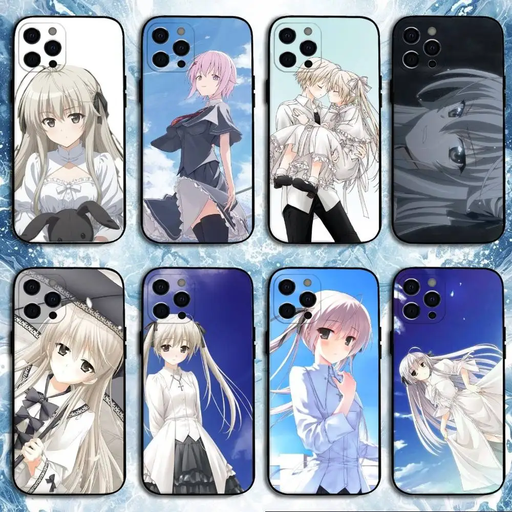 

Yosuga no Sora Phone Case For iPhone17,16,15,14,13,12,11 Plus,Pro Max, Soft Silicone Black Cover
