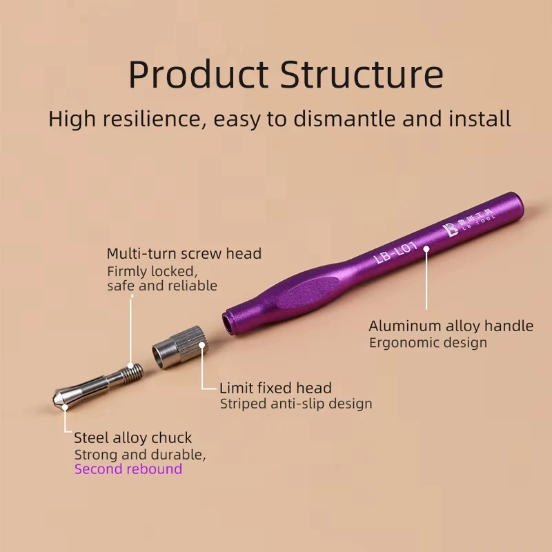 Lb ferramenta LB-L01 alça de faca de precisão ergonômica mandril de troca rápida para reparo de telefone conjunto de ferramentas de corte de manutenção eletrônica