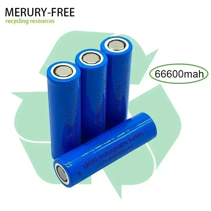 Hot Selling 3.7V 18650 ithium Battery, Large Capacity 66600mah Flashlight, Rechargeable Battery, Toy/screwdriver