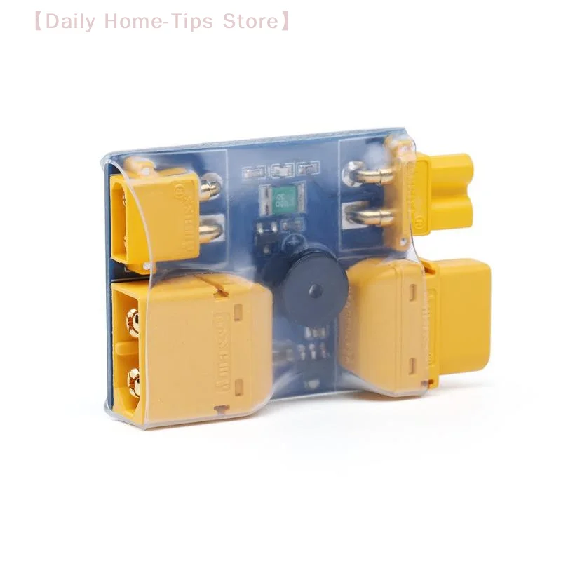 1 pçs fpv drone rc peças de carro xt30 xt60 lipo bateria interruptor proteção contra curto-circuito com campainha alarme led esc controlador vôo