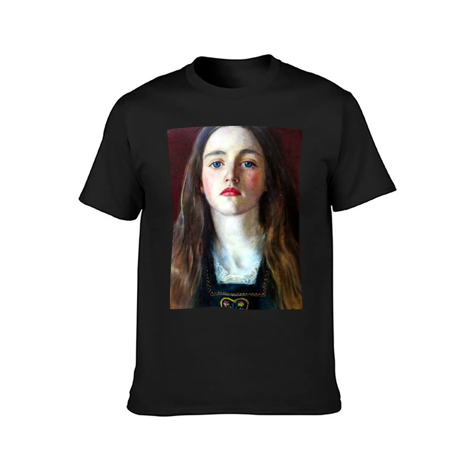 Portrait of a Girl - Sophy Gray - John Everett Millais T-Shirt shirts graphic tees plain oversized mens funny t shirts