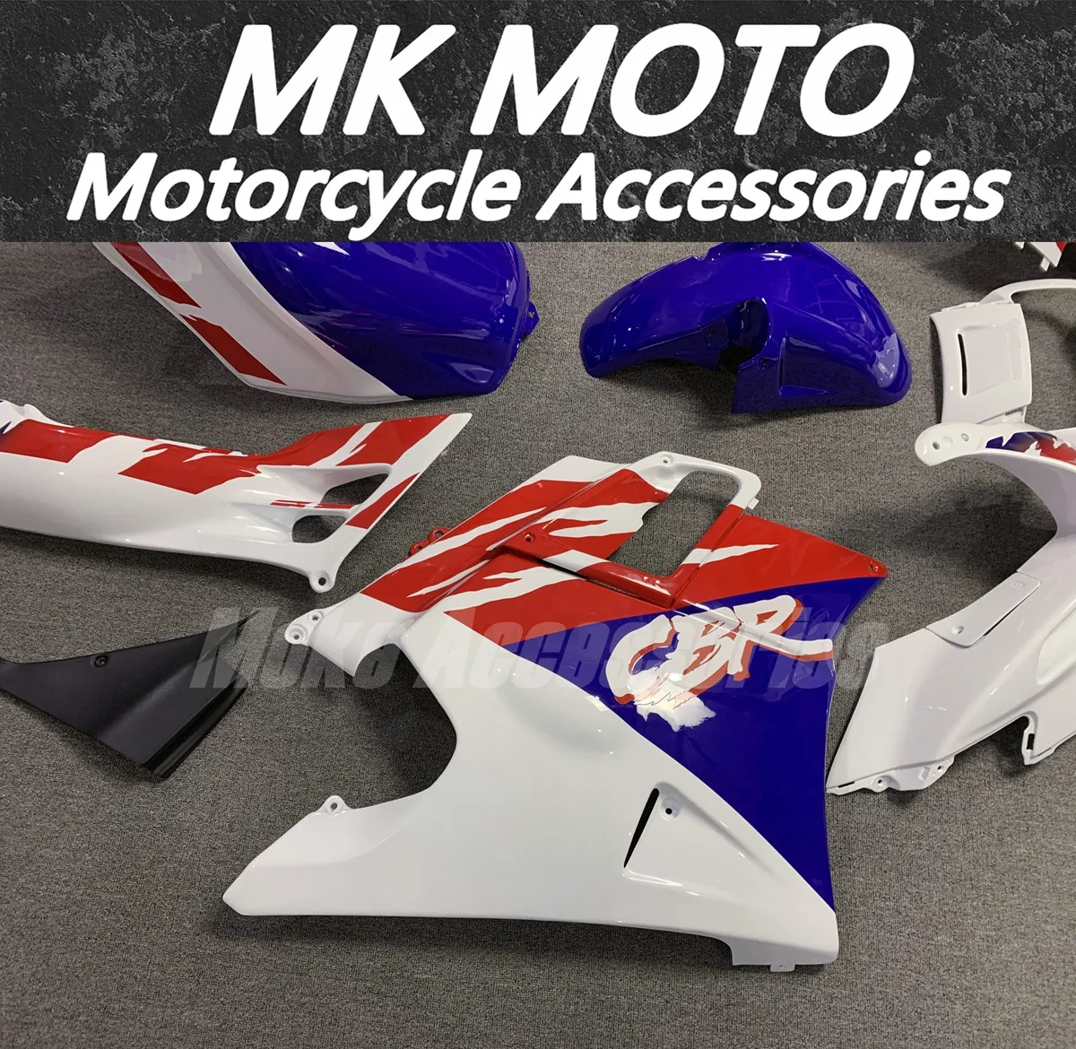 Kit de carenagens de motocicleta adequado para cbr600f f3 1995-1996 conjunto de carroceria injeção abs de alta qualidade novo branco azul vermelho