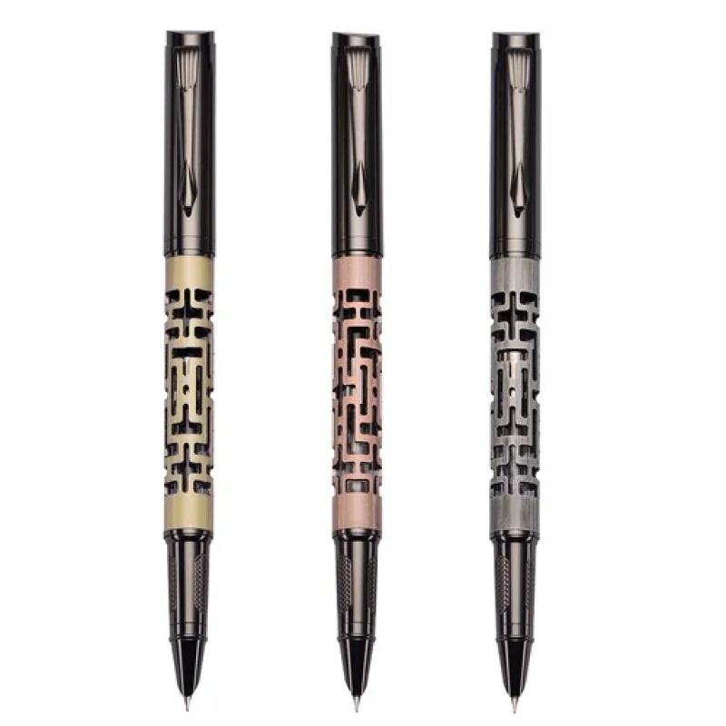 

A + 3 шт. Yiren 890 металлическая перьевая ручка с полым иридием EF/F/изогнутым наконечником красивая ручка