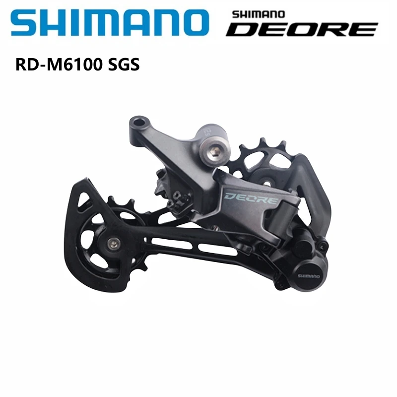 Shimano DEORE M6100 Series RD-M6100 SGS 12-biegowa przerzutka tylna aluminiowa do części do jazdy na rowerze górskim oryginalne