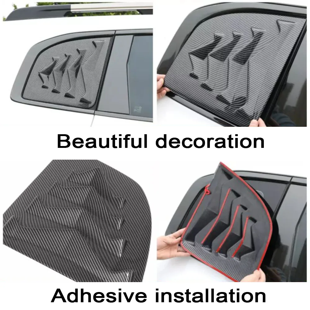 For  GWM Haval DARGO 2020 2021 2022 Car window decoration Rear window triangle shutters decorative sticker Exterior