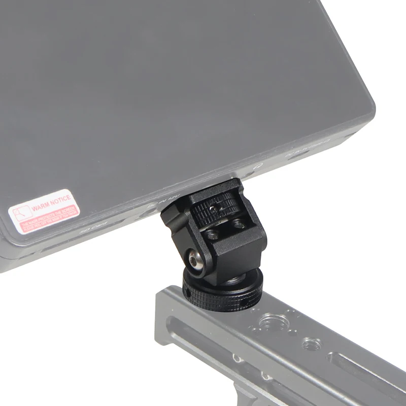 حامل شاشة EVF Mount مشبك شاشة دوار وإمالة مع حذاء بارد ARRI Pin 3/8 بوصة فتحة لـ DJI OSMO360 لضوء فلاش الكاميرا