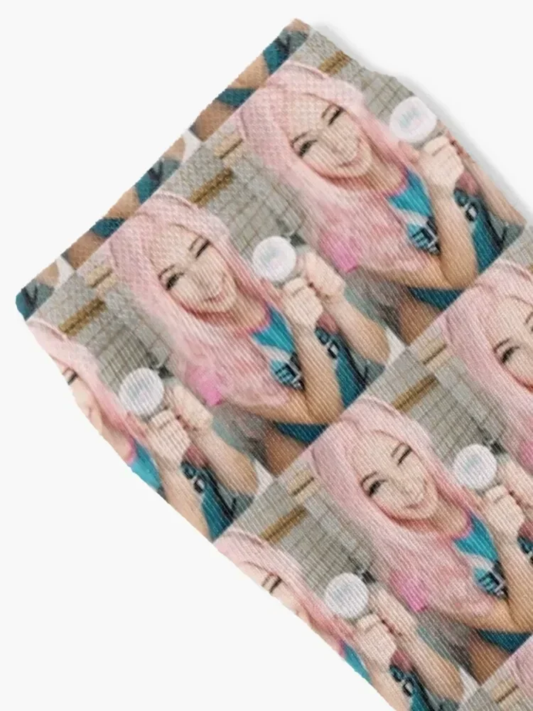 Belle Delphine Gamer Girl Water Socks anti slip football sheer cute Rugby Ladies Socks Men's