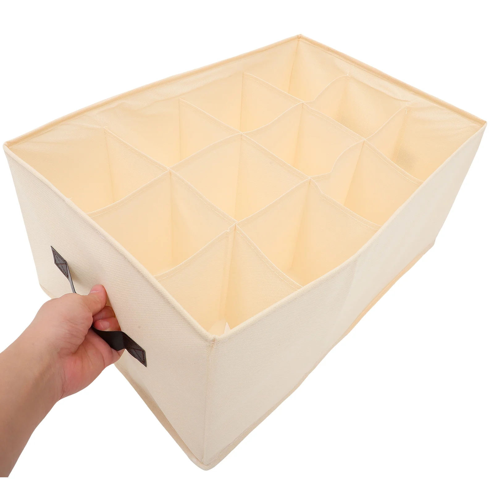 

Closet Organizer Clothes Storage Bin Grid Box Jeans Pants Holder Non-Woven PP Board Underpants Socks Bra Organizer