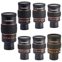 Celestron X-CEL LX 2,3mm 5mm 7mm 9mm 12mm 18mm 25mm ocular 60 grados telescopio gran angular nebulosa ocular planetario 1,25\