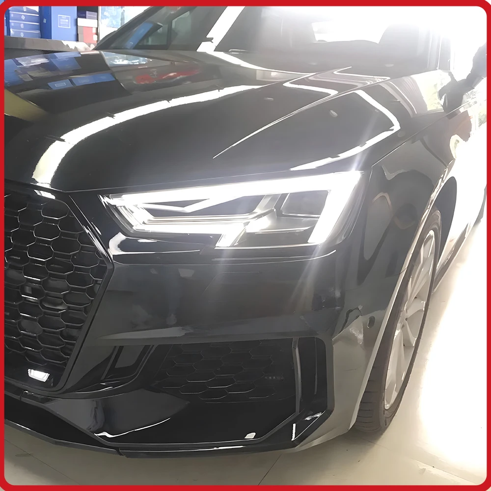 LED Headlights Assembly For Audi A4 B9 2017-2019 Low to High Upgrade LED Blink Signal Light Plug and Play Head Lamps