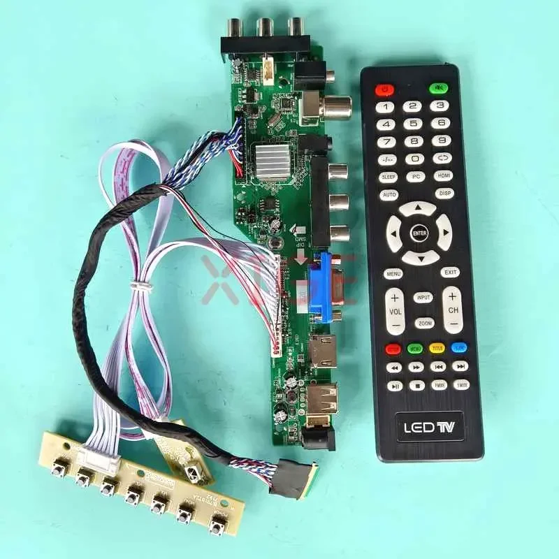 For B156HW02 V1/V3/V5 B156HW03 V0 Driver Controller Board AV/USB/DHMI/VGA 15.6