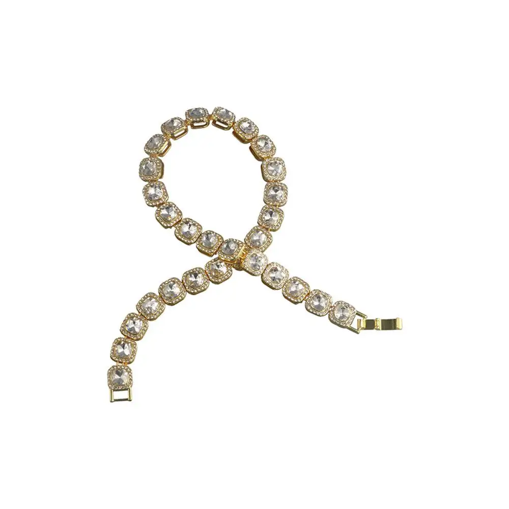 

Dog Necklace Adjustable Diamond Dog Chain Collar Alloy Rhinestone Luxury Shining Pet Collars Pet Diamond Necklace Puppy