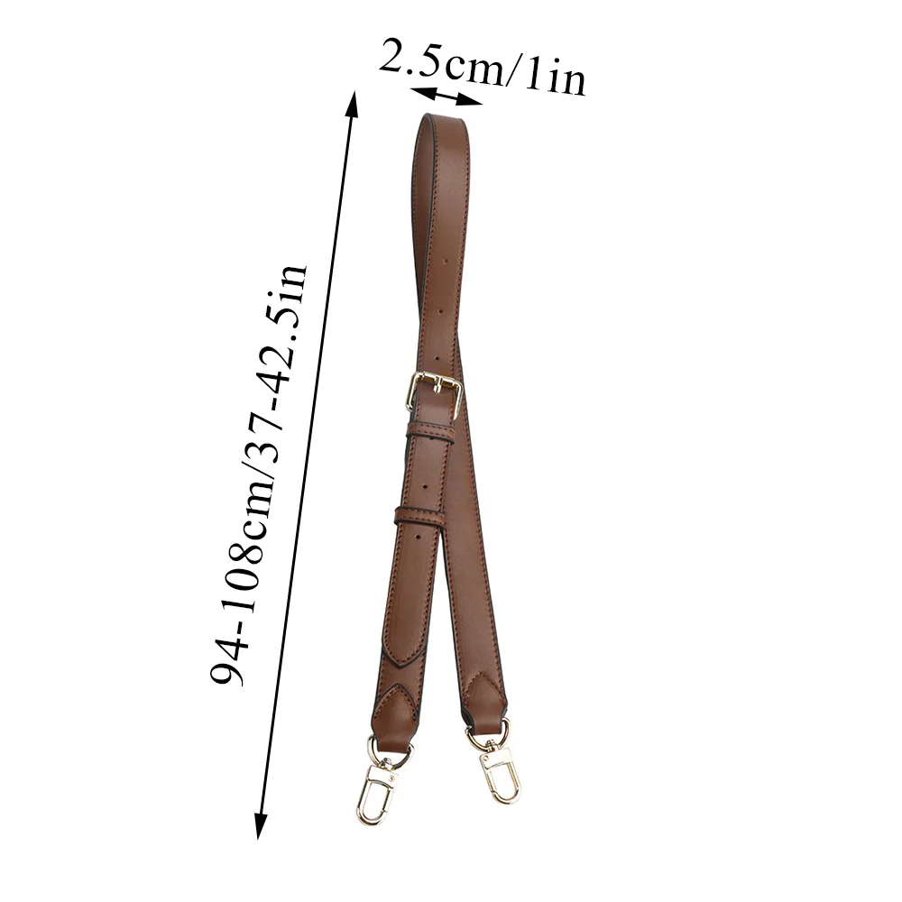 Hot Sale Replacement Leather Women\'s Bag Straps With Golden Buckle Adjustable Crossbody Bags Belts Fashion Shoulder Bag Strap