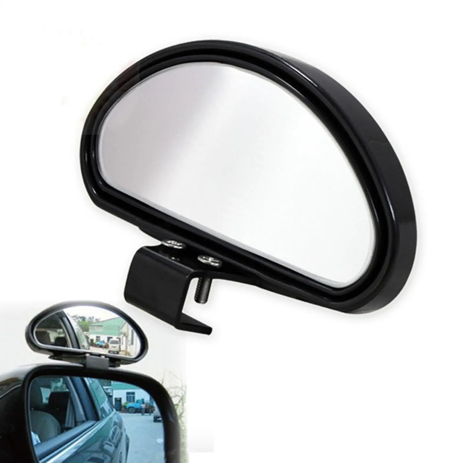 

Car Blind Spot Mirrors Adjustable Auxiliary Mirror HD Glass for Caravan