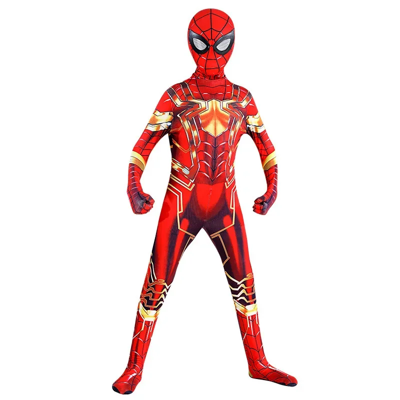 Spider Man Cosplay Costume Zentai Spiderman Costume Superhero Bodysuit Spandex Jumpsuit Suit for Child Kids Adult