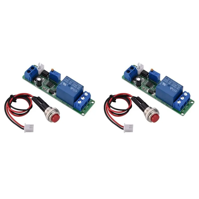 ELECT-2X DC 12V Adjustable Timer Delay Turn OFF Module Timing Relay Time Switch 1-10Sec Delay Off Switch Module