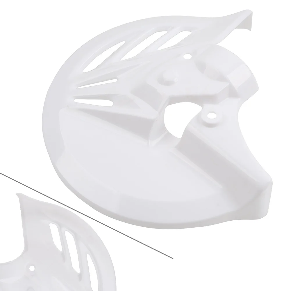 1Pc White Motor Front Brake Disc Rotor Guard Cover Protector Platic For Honda CRF250R CRF450R 2013 2014 2015 2016 2017
