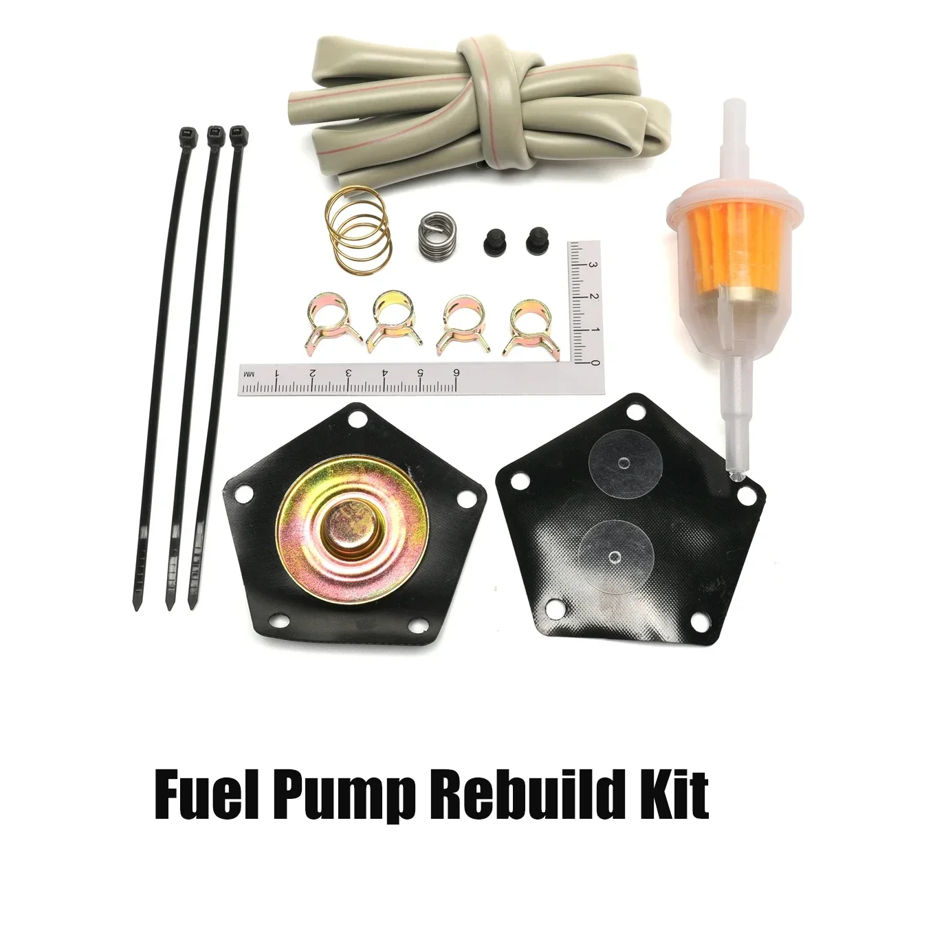 

Fuel Pump Rebuild Kit for Suzuki Quad Runner/King Quad 1987-1998 Repairs 15100-19B01 & 15100-19B00 Includes diaphragms&springs