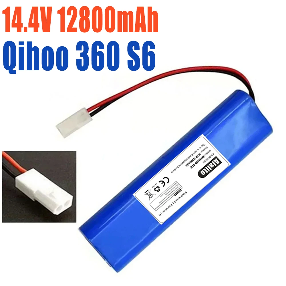 Suitable For Qihoo 360 S6 Robot Vacuum Cleaner. 14.8V. 12800mAh Spare Battery Pack Or Better.