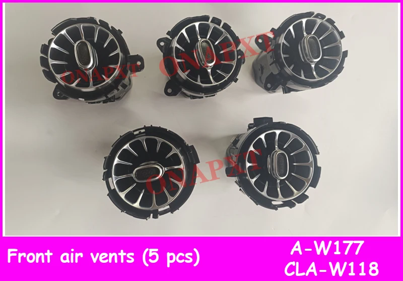 Auto 64-kleur Omgevingslicht Lamp Voor Benz A/CLA klasse Gesynchroniseerd Met Licht LED Sfeer Turbine Air vent W177 W118