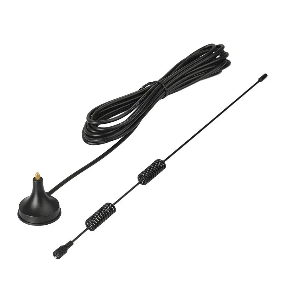 Amateur Radio Antenna With Strong Magnetic Base 3 Meters RG174 Coaxial Cable 50 Ohms Black Omnidirectional New