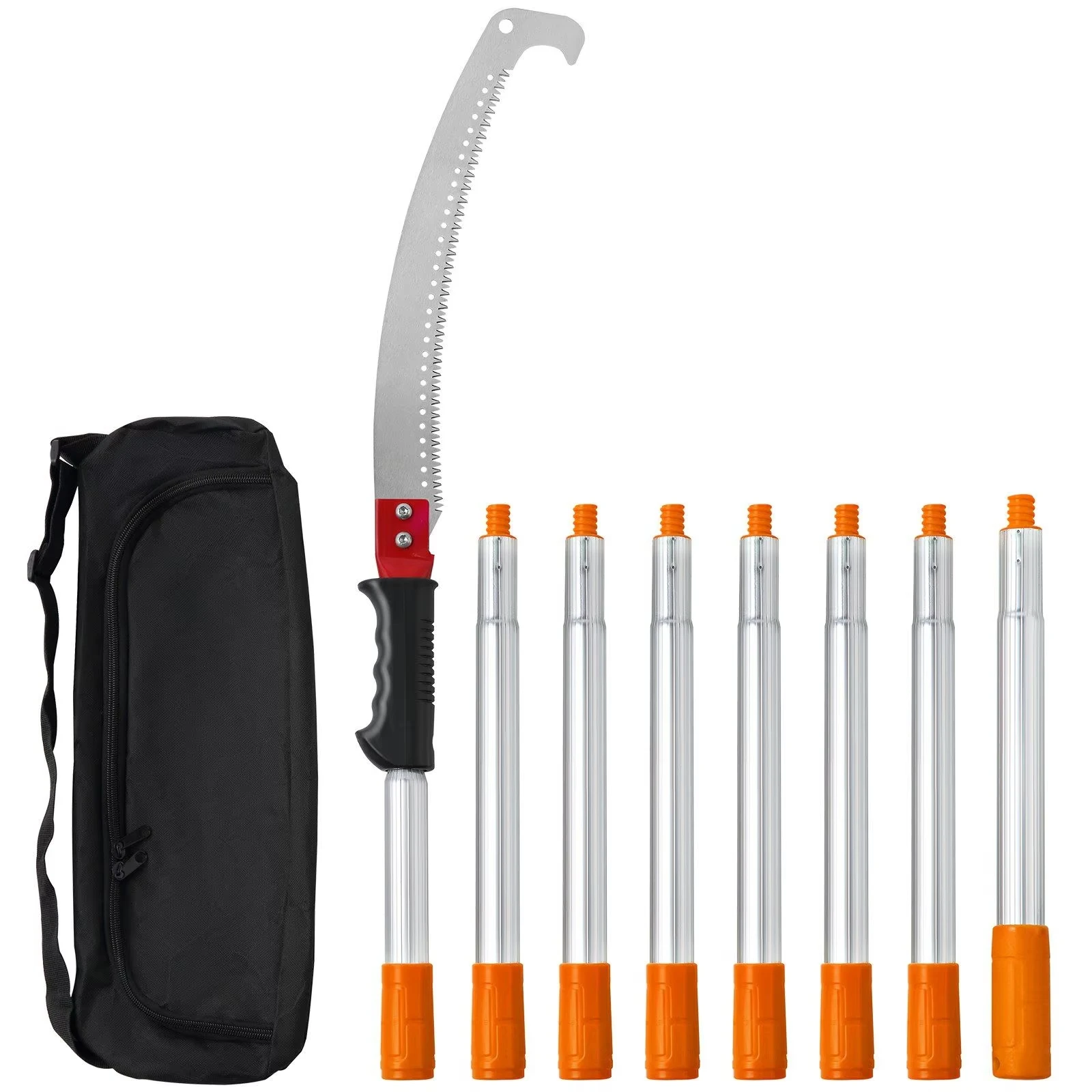 

Professional Extending Pole Saw – 4.6ft to 9.8ft Reach – Sharp Steel Blade w/ Rust-Resistant Coating – Aluminum Shaft