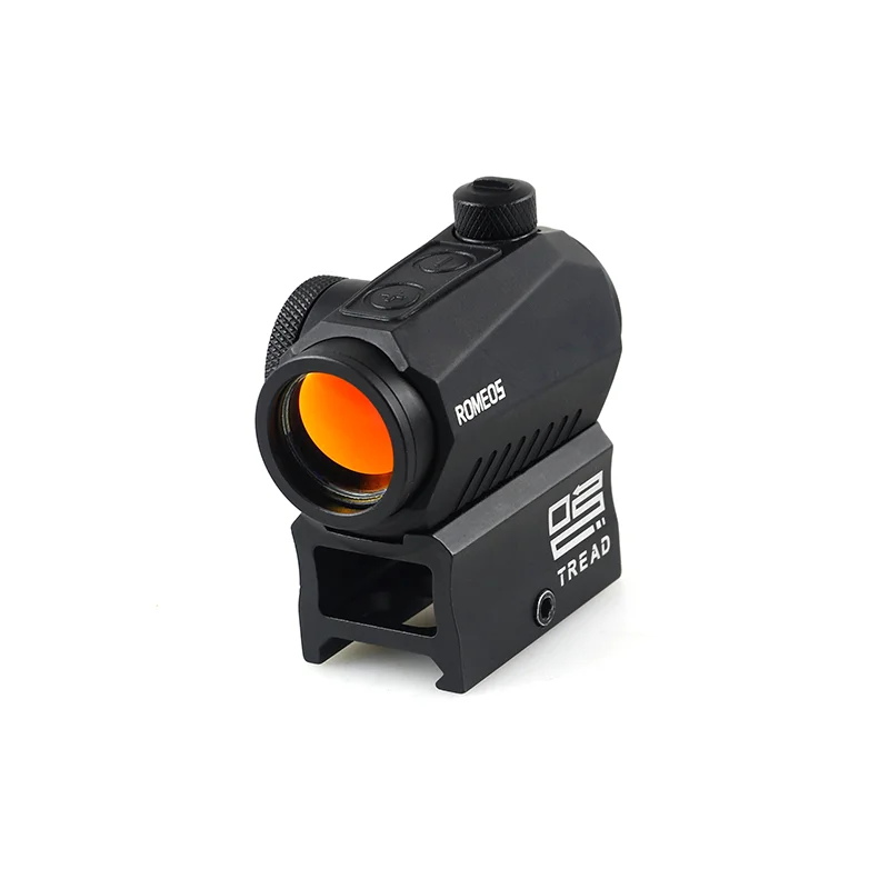 ROMEO5 1x20mm 2 MOA Red Dot Sight Reflex Riflescope Hunting Scope With Mount Riser 20mm Rail Co-Witness Holographic AR15 HK416