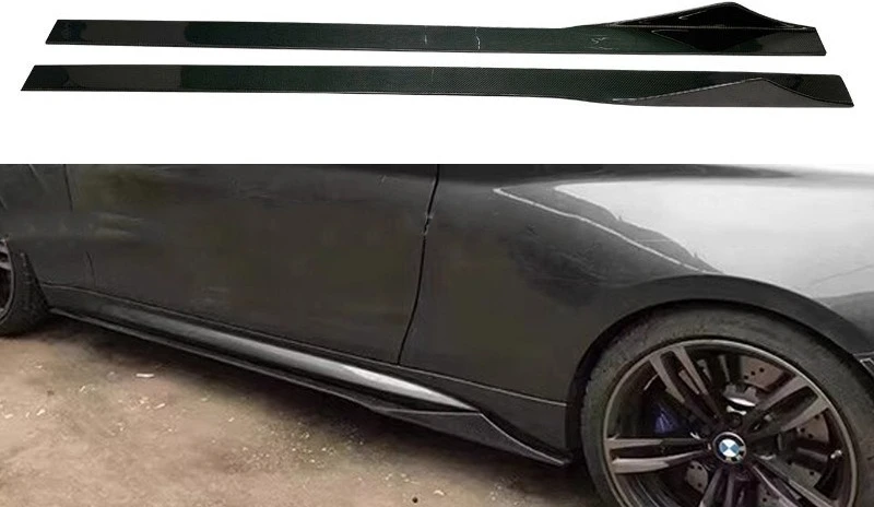 

For BMW M2 M2C F87 Carbon Fiber Side Skirt MTC Model Skirt Wrap Modified Auto Parts Trim