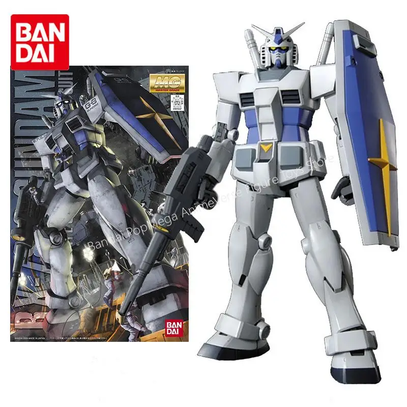 Bandai – Kit de modèles Gundam authentiques, figurine d'anime MG 1/100 G3 RX-78-3 Ver 2.0, Collection Gunpla, jouets d'action pour enfants