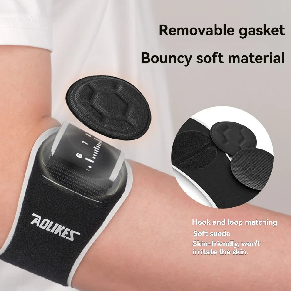 AOLIKES 1PCS Tennis Elbow Brace for Men Women for Tendonitis,Golfers Elbow Tennis Elbow Strap Band,Forearm Brace,Adjustable view 4