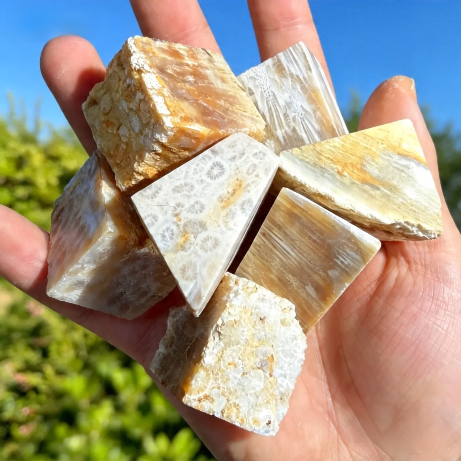 1pc Chrysanthemite Raw Stone, free form with unique texture, irregular shape, suitable for jewelry making and home decoration
