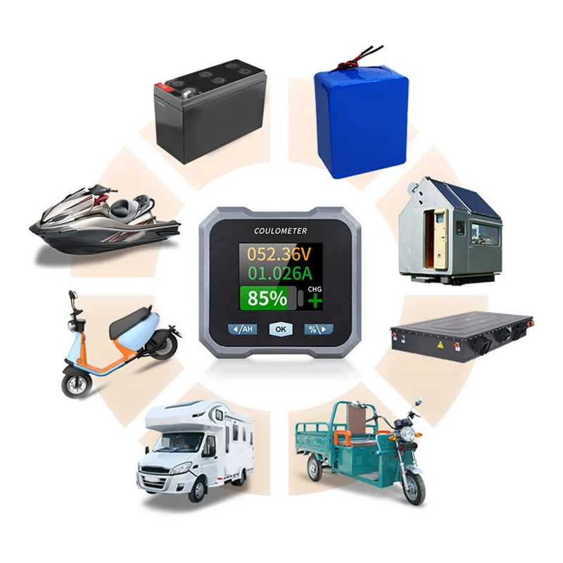 

ABLL-BL105F Coulomb Meter DC10-100V 0-50A Waterproof Battery Meter And Voltmeter For Electric Two-Wheeled Vehicle