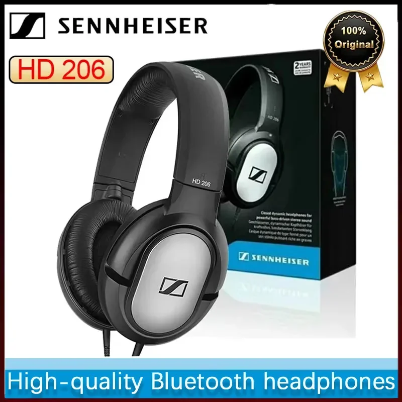 

Наушники Sennheiser HD206 Over-Ear, проводные, стерео, с объемным звучанием и глубокими басами, аудиофильские, оригинальные, с шумоподавлением, для мониторинга