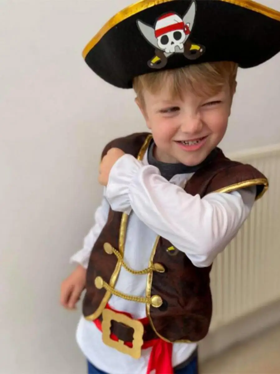 New loween Children's Clothes Boy Caribbean Ja Pirate Suit Performance Costume Cotton Traditional Chinese Stage Costume