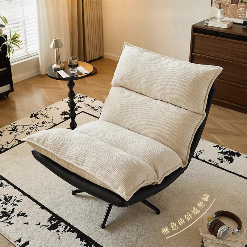 

Single sofa chair light luxury high-end living room home balcony leisure chair rotating backrest recliner Furniture Home