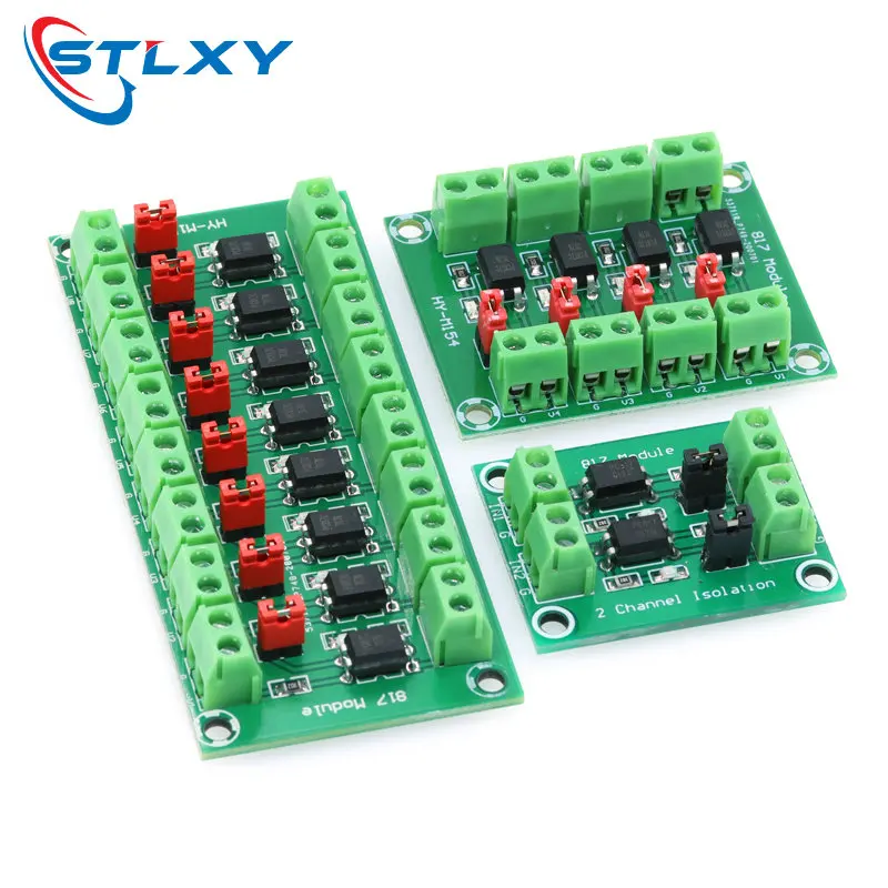 PC817 2 4 8-Kanal Optokoppler Isolationsplatine Spannungswandler Adaptermodul 3.6-30V Treiber Photoelektrisch Isoliertes Modul