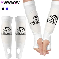 1 Pair Volleyball Arm Sleeves for Girls Padded Passing Forearm Sleeves with Thumbhole Volleyball Arm Pads Youth Women