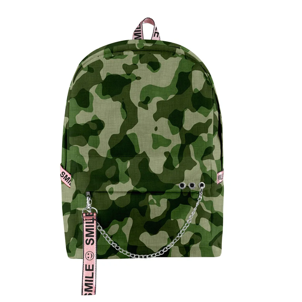 

Classic camouflage Digital Color Student School Bags Unisex 3D Print Oxford Waterproof Notebook multifunction Travel Backpacks