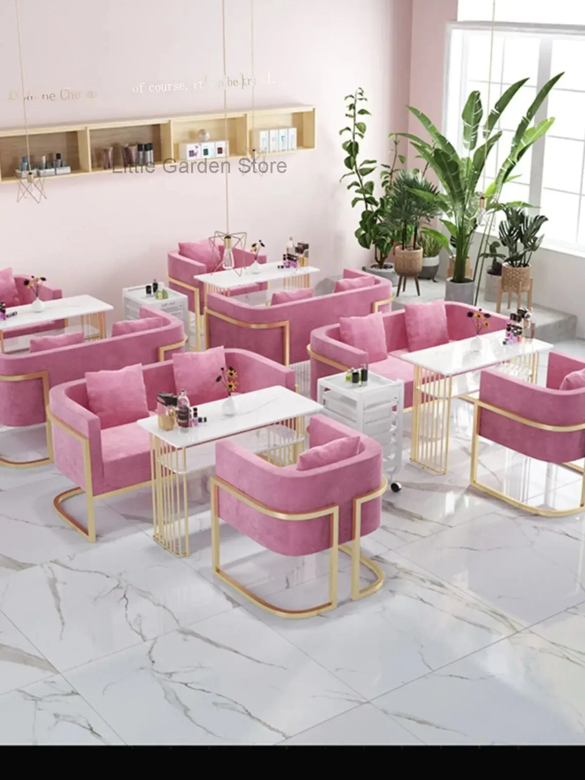 

Tables for Professional Nail Manicure Chair Salon Furniture Mesa De Table Dust Collector Supplies Equipment Pink Desk Portable