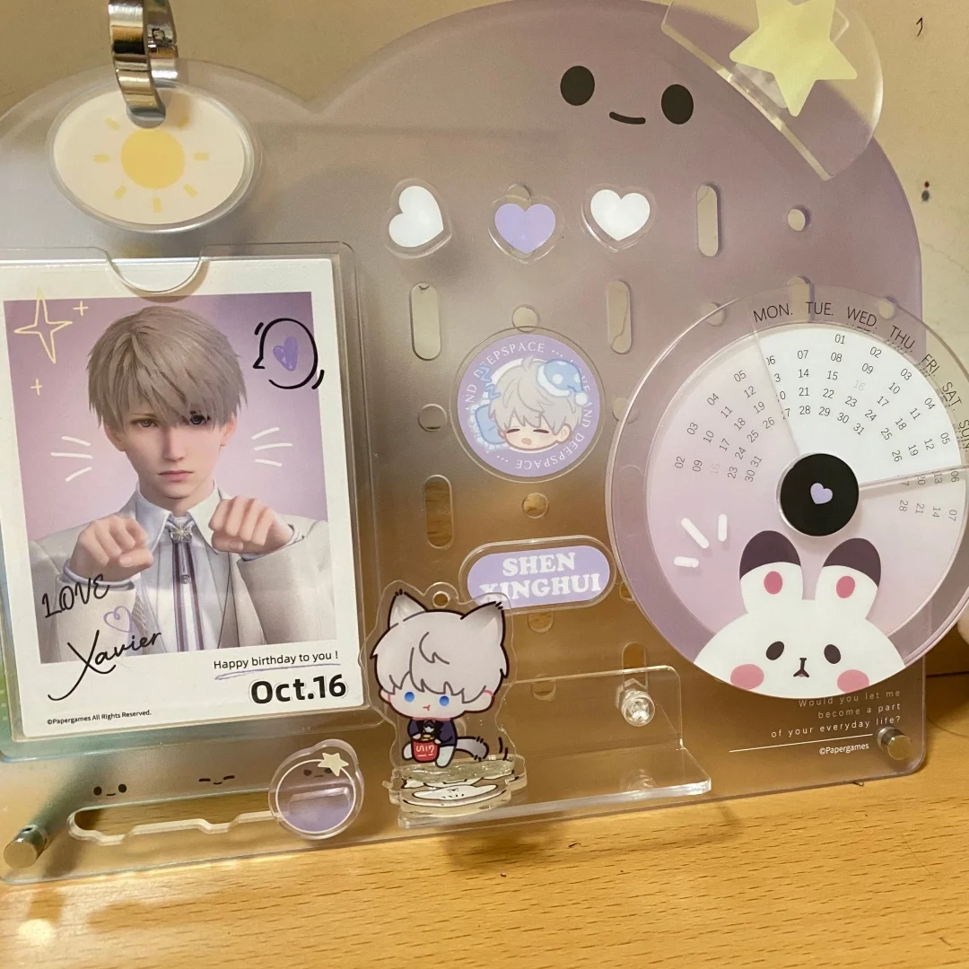 

Мемориальный настольный календарь Love and Deepspace, набор фотографий Polaroid Qi Yu Shen Xinghui Qin Che Li Shen, коллекционные товары для игр