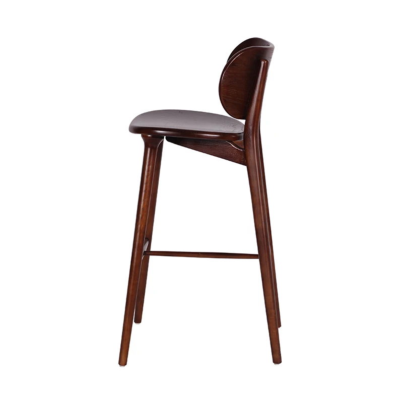 Factory Direct Wholesale Custom Retro Solid Wood bar Stool High Chair and Table Set bar Chairs for Kitchen