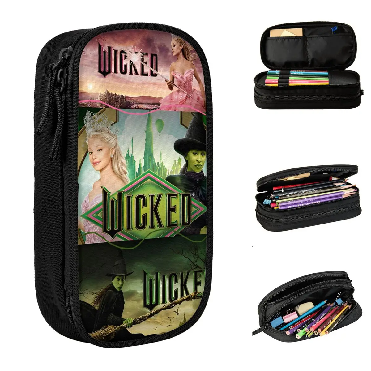Wicked For Good Merch Pencil Case Large-capacity Office Supplies Pencil Box Perfect Gifts