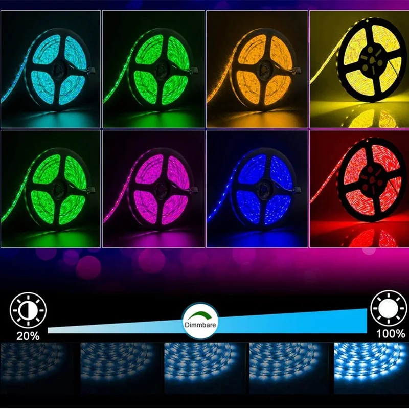 ไฟนีออน LED RGB แบบเชือก เปลี่ยนสีได้ ซิงค์กับเพลง ควบคุมผ่านแอพ 24 ปุ่ม บลูทูธ สร้างบรรยากาศเทศกาล ติดตั้งง่าย