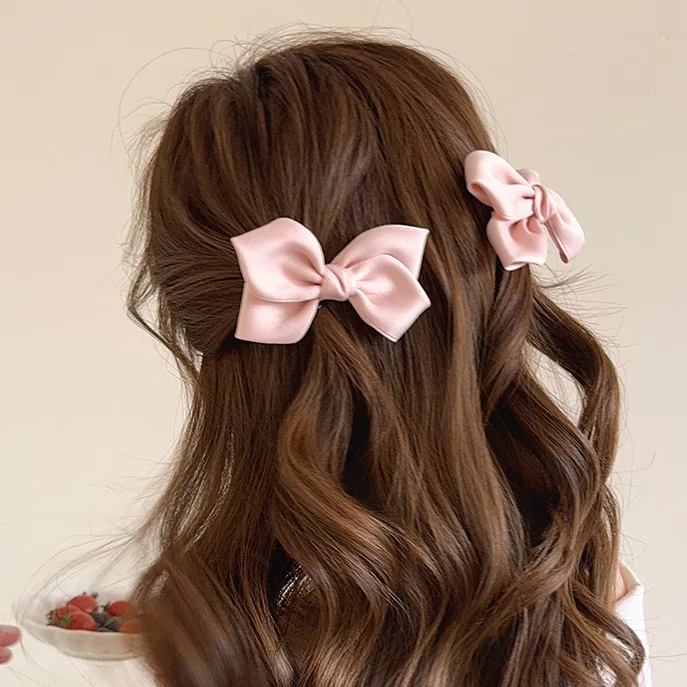 2pc Nette Süße Candy Farbe Bogen Haarnadel Haar Seite Clips für Mädchen Frauen Childs Damen Haar Zubehör – Detail 4
