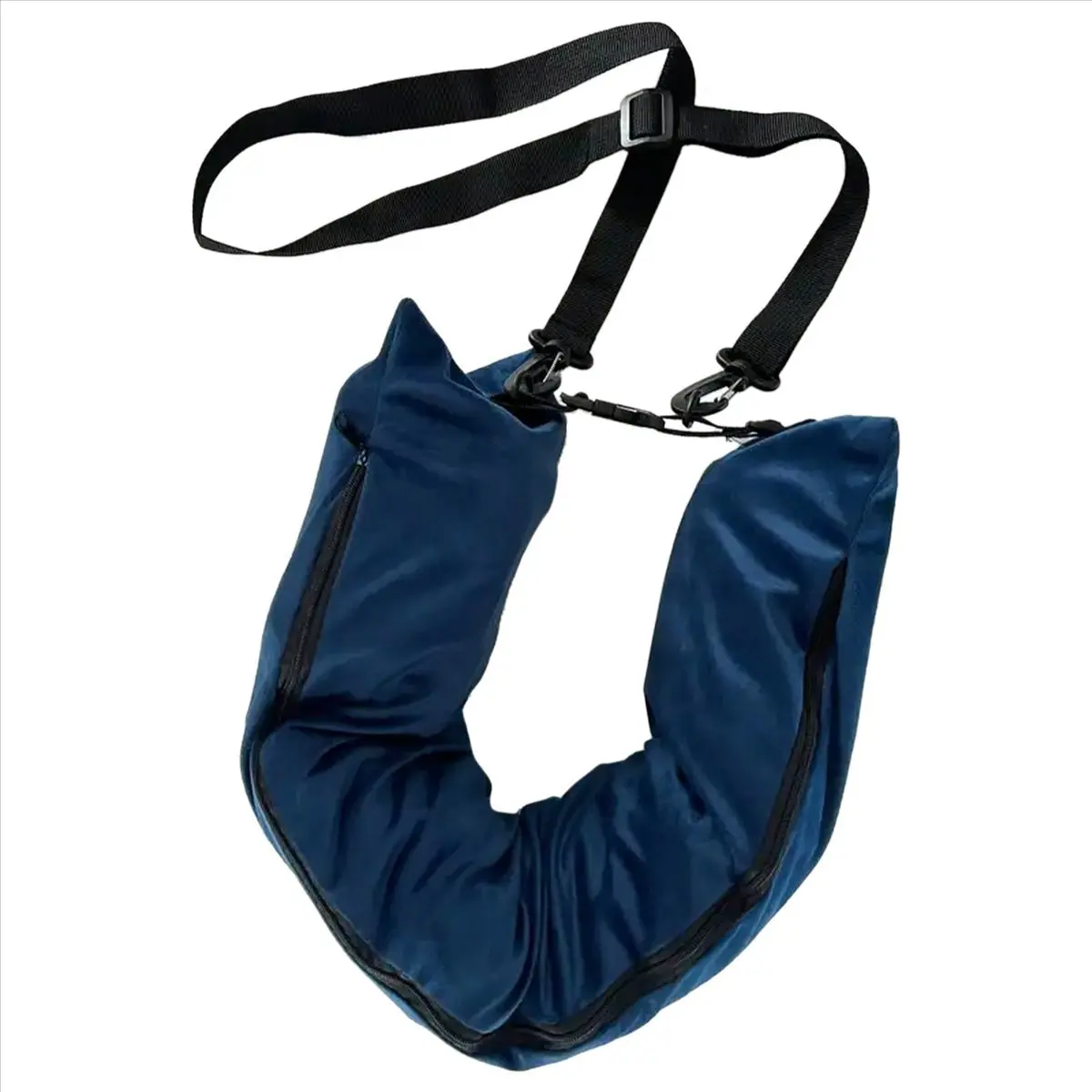 A24I Travel Pillow Stuffable with Clothes As ,Multifunctional U-Shaped Pillowcase for Business, Trip, Outdoor Blue