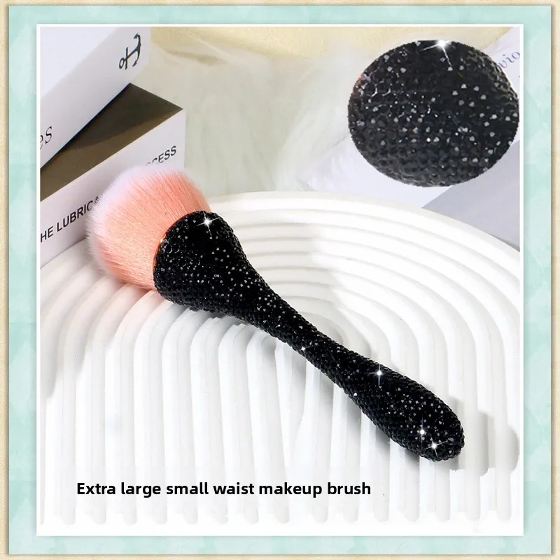 ダイヤモンドセットアイシャドウダストブラシスレンダー小ウエスト美容ツールペーストダイヤモンド細いロッドパウダーブラシ