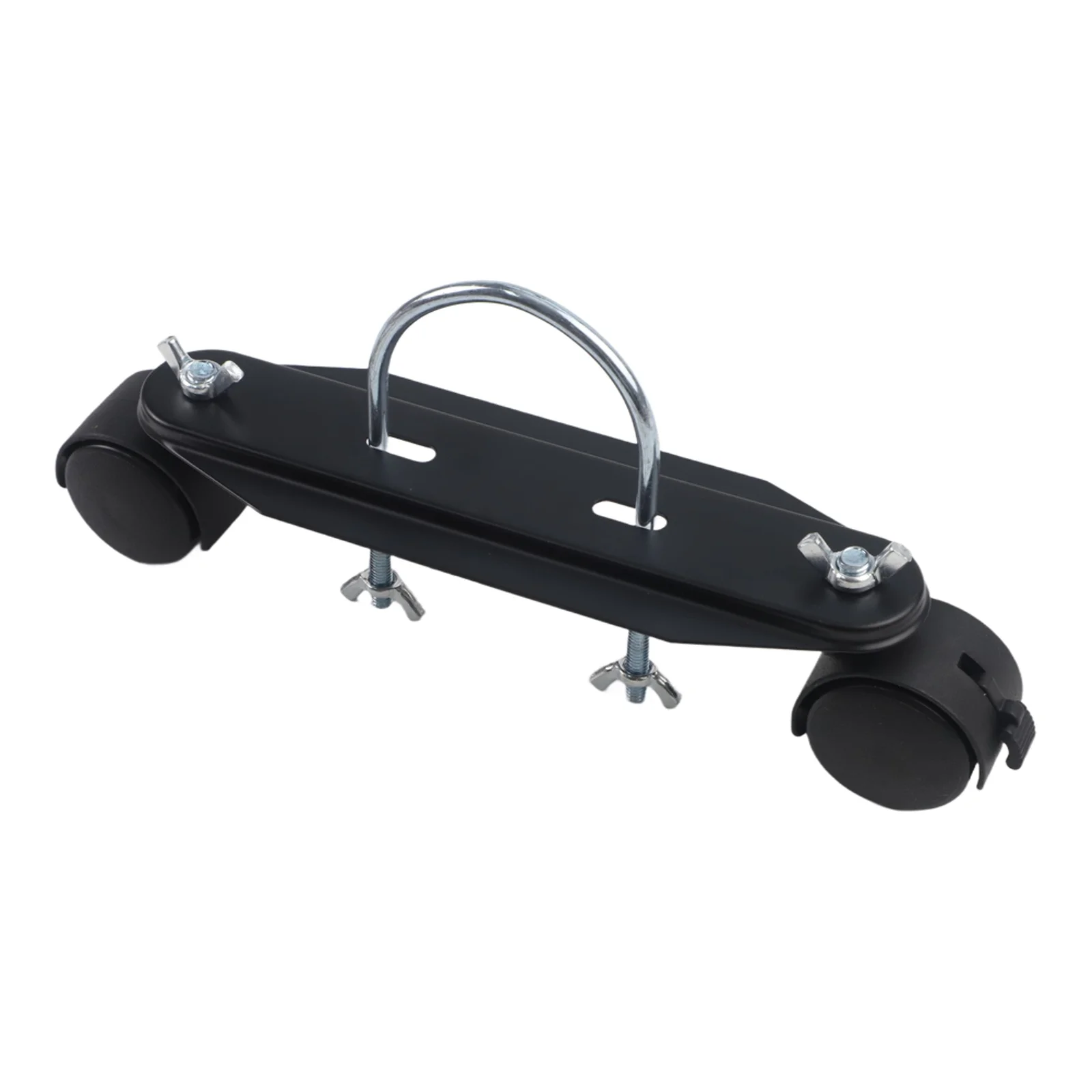 Electric Heater Mobile Pulley Bracket Stand 2x Pack with 360 Degree Rotating Casters Carbon Steel Frame for Reliable Mobility