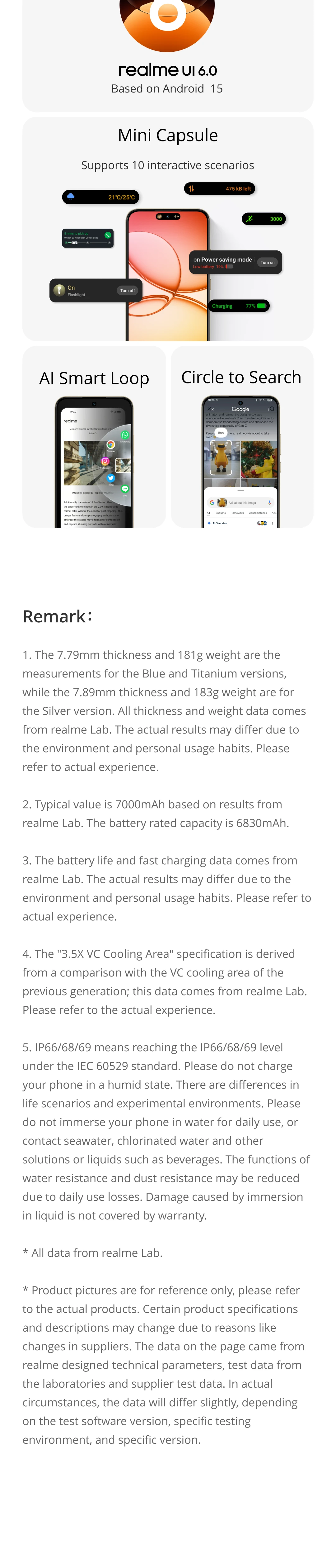 realme 15T 5G Smartphone NFC Dimensity 6400 Max Chipset Dual 50MP Cameras 6.57" 120Hz AMOLED Display 7000mAh Battery 60W Charge